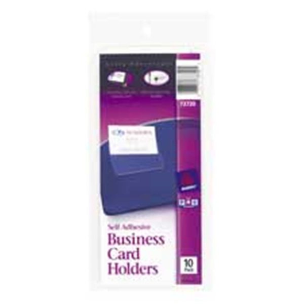 Avery Consumer Products Business Card Holder- Self Adhesive- Holds 2in.x3-.50in. Cards AV462765